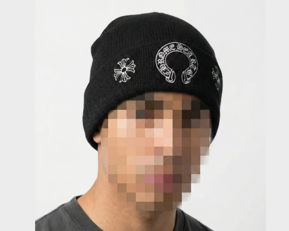 PACK : Chrome Baggy Shorts + T-shirt Noire + Bonnet
