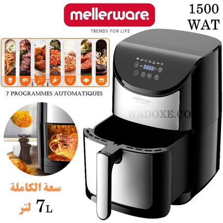 قلايه هوائية بدون زيت 7 لتر مع 07 برنامج  + إقتصادية مع ضــــمـــــان ســـنـــتـــيـــن - MELLERWARE