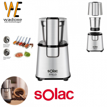 مطحنة INOX منزلية للقهوة و التوابل  - SOLAC