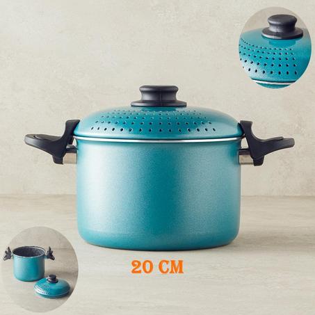 طنجرة من الجرانيت ،20 سم صحية وآمنة: خالية من المواد الضارة - CEM