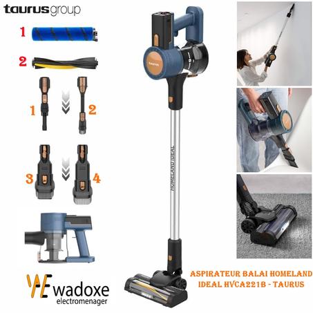 مكنسة اللاسلكية Taurus Homeland Ideal HVCA221B — لتنظيف قوي وسهل في كل أرجاء المنزل