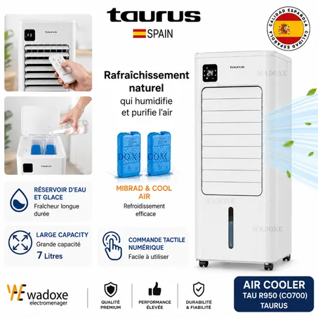 مبرد الهواء التبخيري R950 مع ريموت - TAURUS