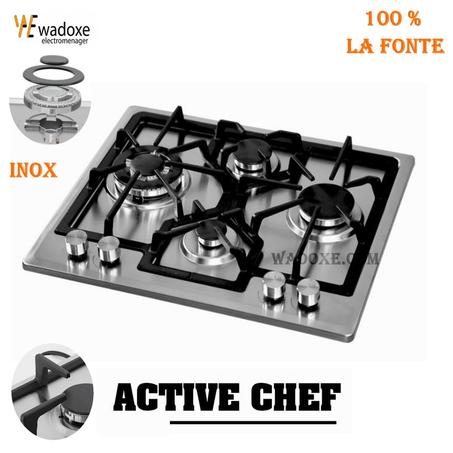 صفيحة غاز مدمجة  إنوكس - مقود نار من لافونت  - ACTIVE CHEF