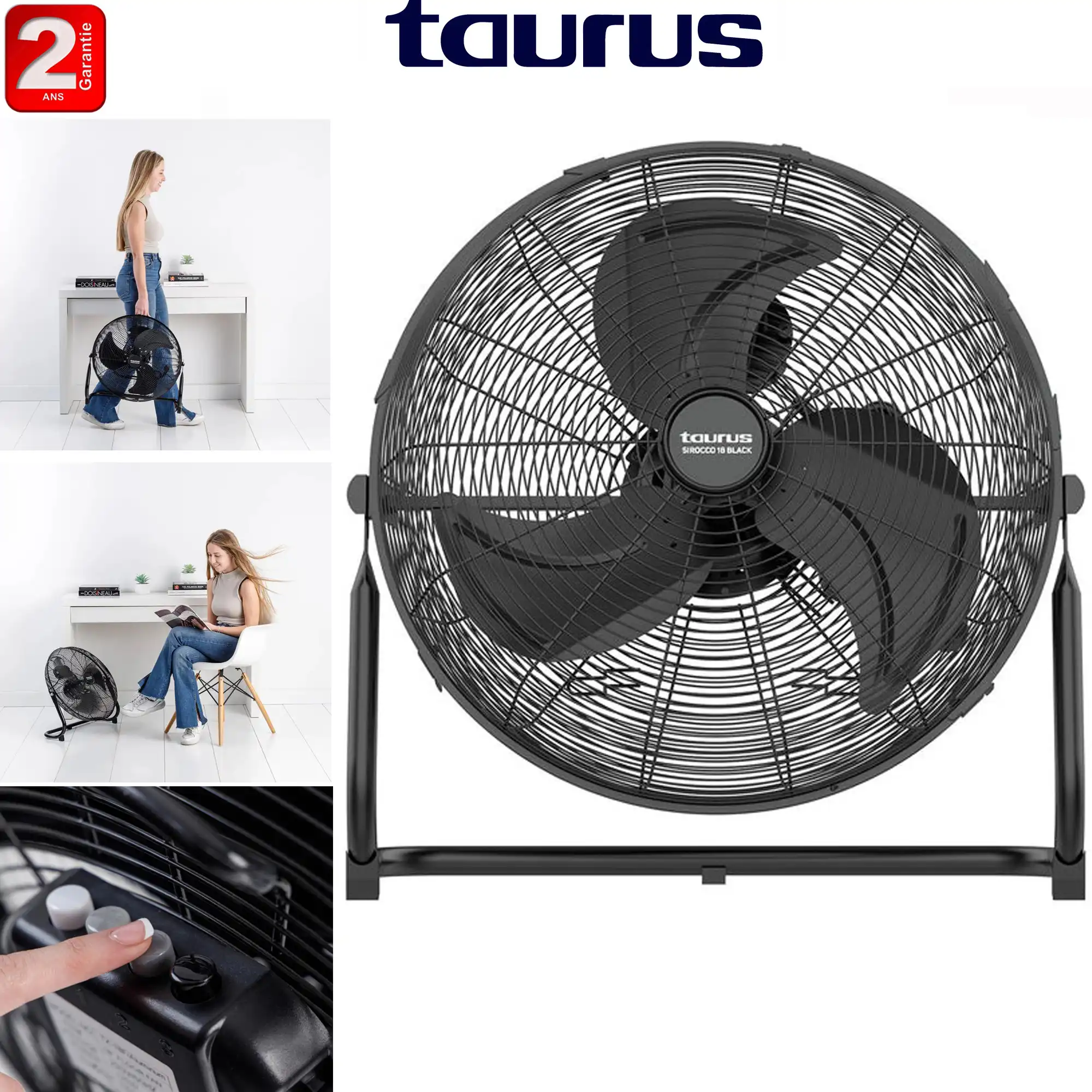 مروحة كهربائية معدنية كبيرة قوية - TAURUS