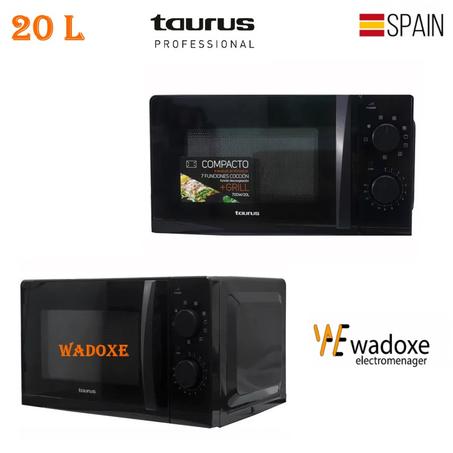 فرن ميكروويف كهربائي لون أسود أنيق 20 لتر  - TAURUS