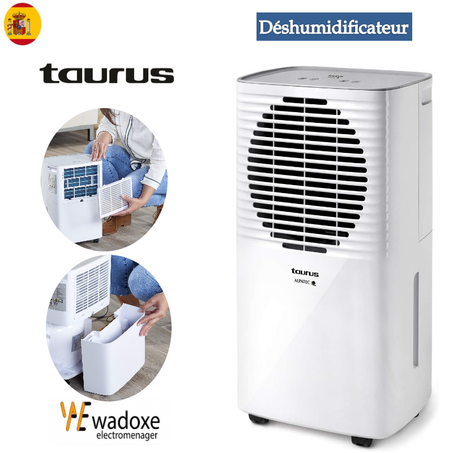 مزيل رطوبة داخلي محمول فائق الهدوء ، إغلاق تلقائي ومزيل رطوبة موفر للطاقة للحمام وغرفة النوم وخزانة الملابس والطابق السفلي  - TAURUS