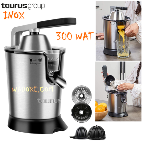 عصارة حمضيات كهربائية احترافية، نظام مضاد للتنقيط، محرك بقوة 300 واط  - TAURUS