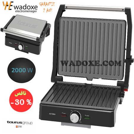 بانيني 2 في 1 طفلونيك تفتح 180 درجة لشواء و تحميص  - TAURUS