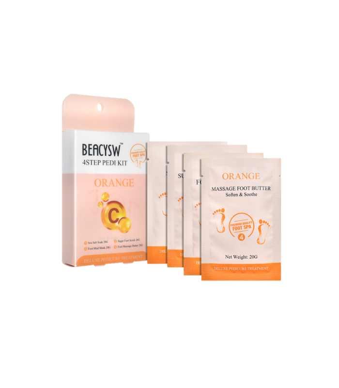 Kit pédicure 4 étapes – Orange & Vitamine C