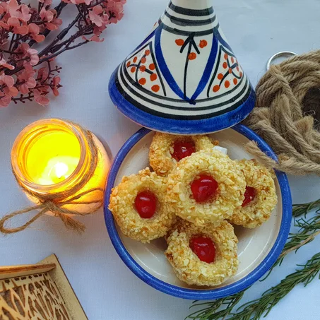 Amande cerise  حلوى اللوز بالكرز