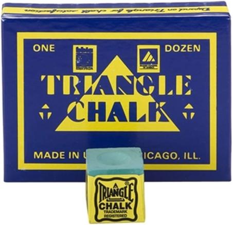 Triangle Pool Chalk – Dozen Pack (12 Pieces) | Trusted Performance for Precision Play