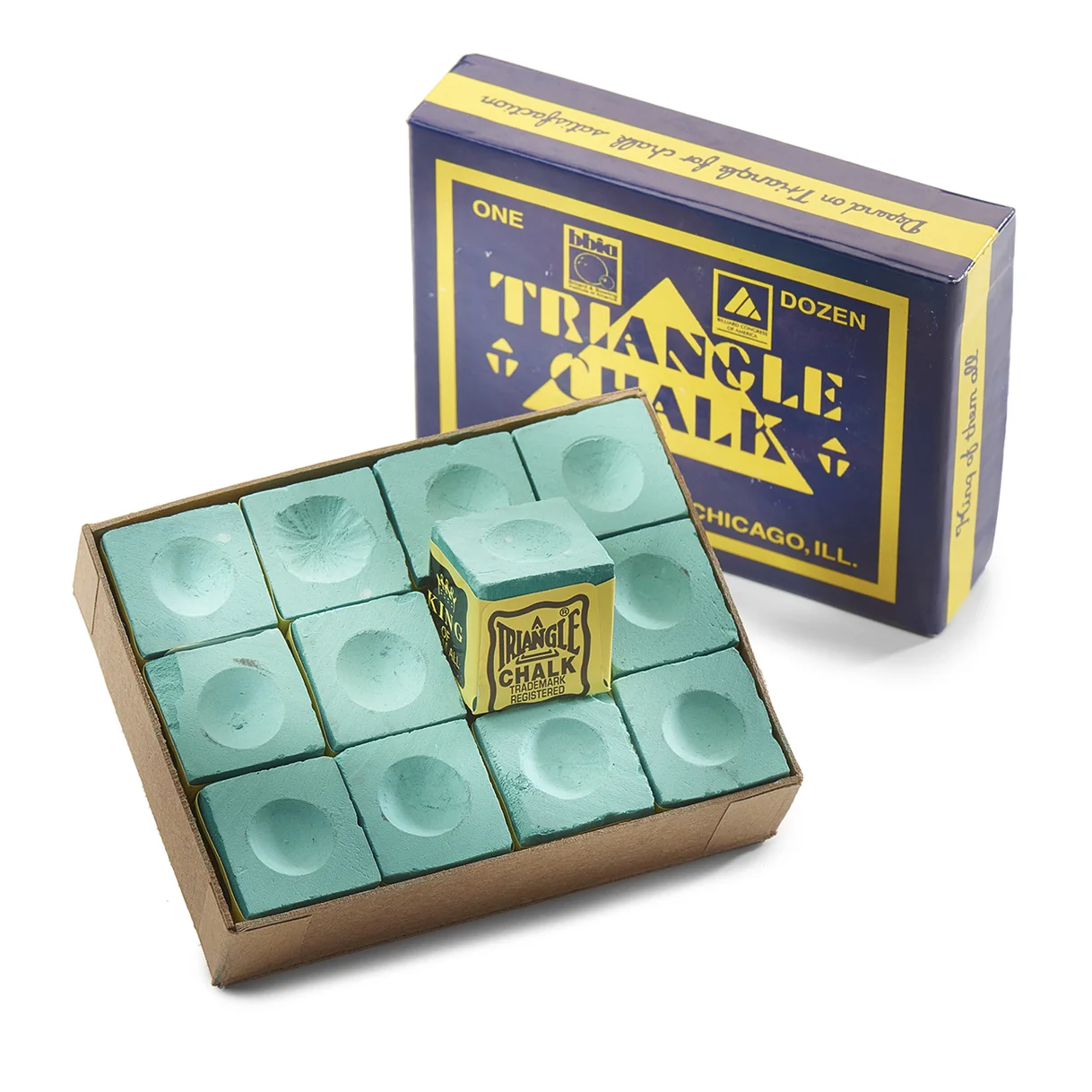 Craie Triangle pour Billard – 1 Pièce | Craie Fiable pour Pointe de Canne et Coups Fluides
