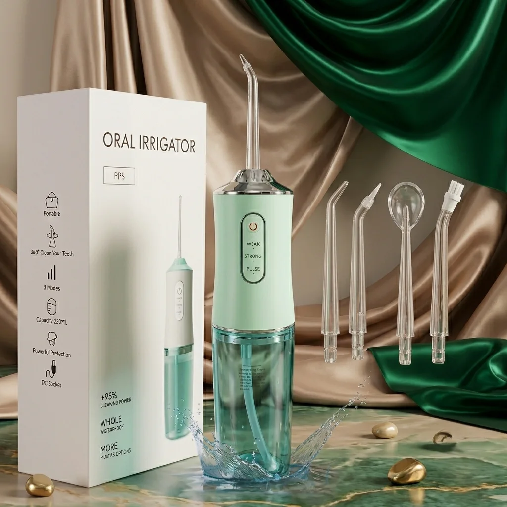Electric dental water flosserاحصل على ابتسامة نظيفة وصحية