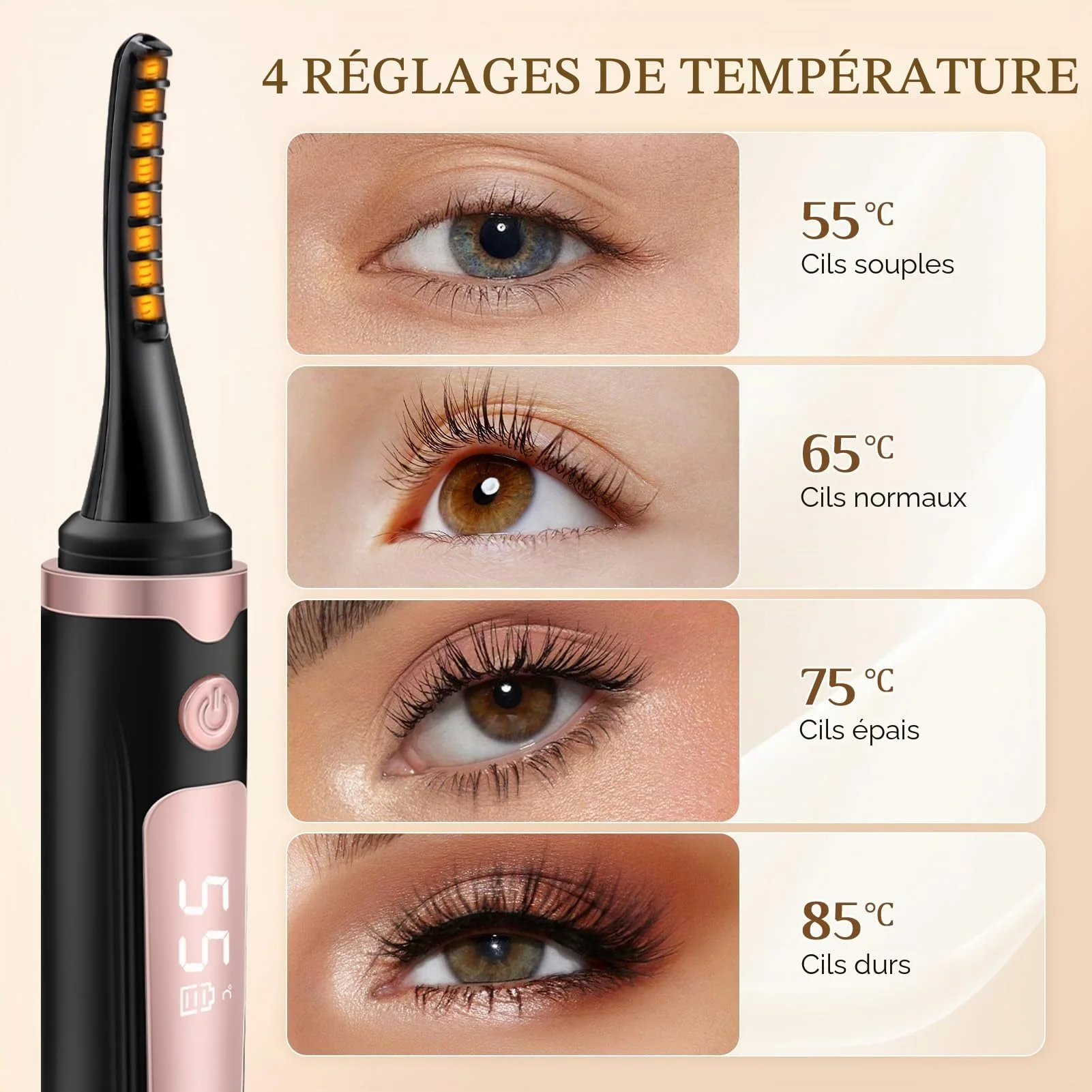 Eyelash curler electric (Pink)