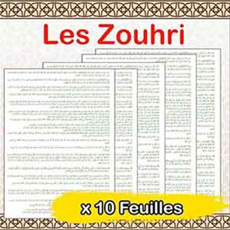 10 feuilles Traitement des ZOUHRI