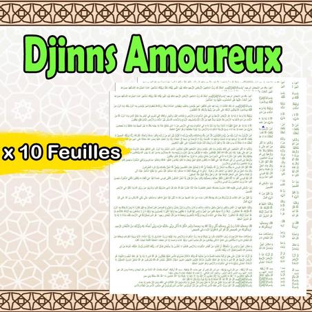 10 Feuilles Coranisé Traitement Djinns Amoureux