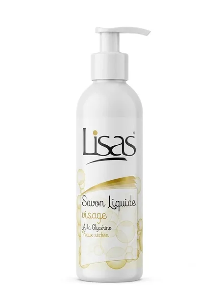 Lisas savon liquide visage à la glycerine peaux séches 200ml