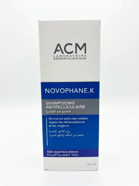 ACM NOVOPHANE.K Shampooing antipelliculaire élimine les pellicules rebelles apaise les démangeaisons et les rougeurs