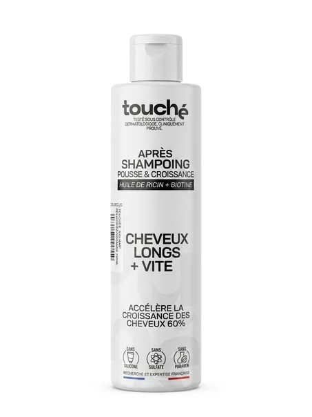 touché aprés shampoing huile de ricin + biotine ( pousse&croissance) cheveux *longs*vite