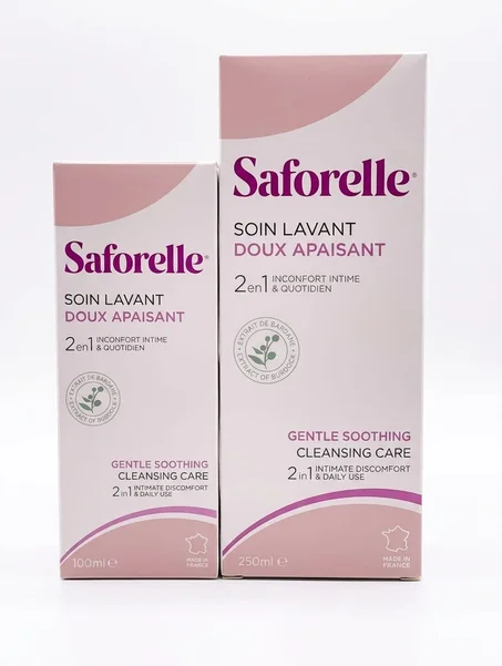 Saforelle soin lavante doux apaisant 2en1 inconfort intime &quotidien 100ml