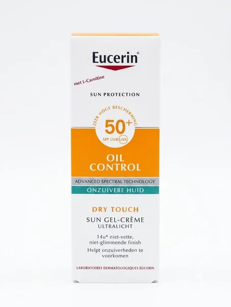 Eucerin sun protection SPF50+ Oil control  avec L- Carnitine Dry touch sun gel-créme 50ml