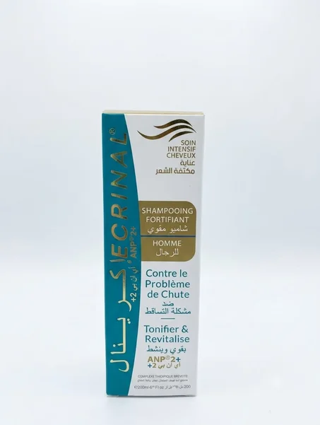 Ecrinal shampooing fortifiant homme contre le probléme de chute tonifier & revitalise ANP 2+ 200ml