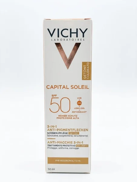 VICHY Capital soleil SPF50+ ANTI-TACHES 3-EN-1 teinted 50ml