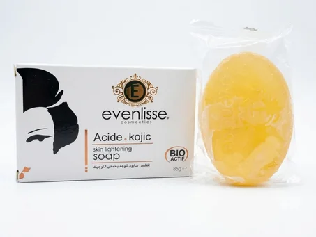 evenlisse soap pour visage acide kojic  skin lightening 85g
