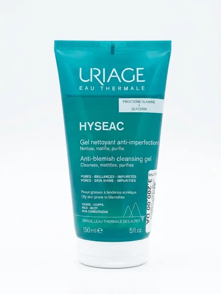 URIAGE HYSEAC Gel nettoyant anti-imperfections peaux grasses à tendance acnéique 150 ml