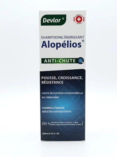 Devlor Shampoing énergisant Alopélios Antu-chute pousse , croissance, résistance 200ml