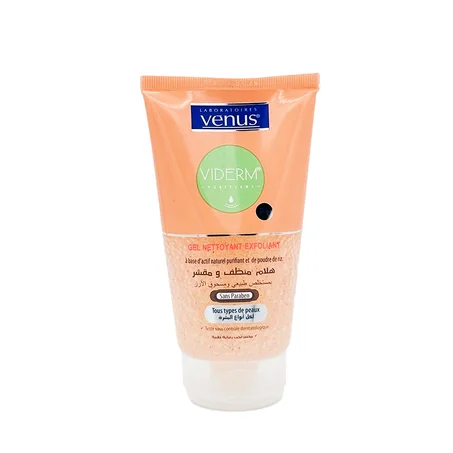 Venus Gel Nettoyant Exfoliant Sans Paraben Tous Types De Peaux 150ML