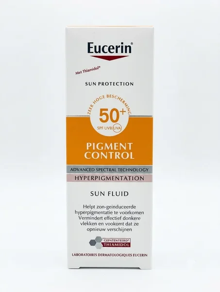 Eucerin sun fluid SPF 50+ pigment control (met thiamidol) advanced spectral technology hyperpigmentation 50 ml