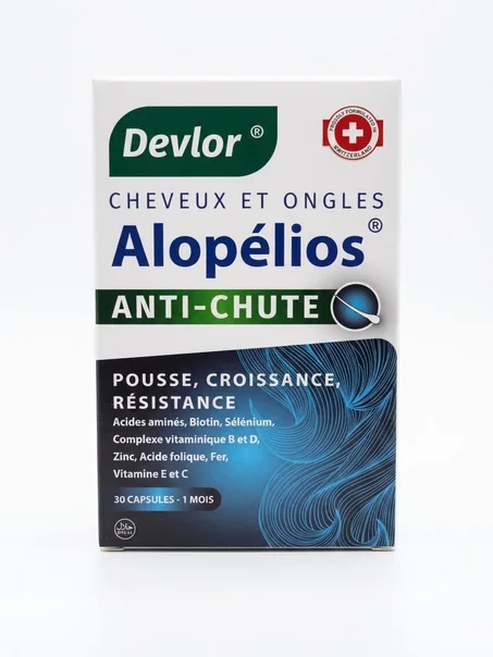 Devlor Alopélios Anti-chute cheveux et ongles ( pousse ,croissance,résistance ) *30 capsules