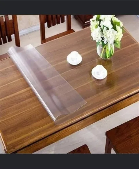 غطاء الطاولة الشفاف بديل الزجاج