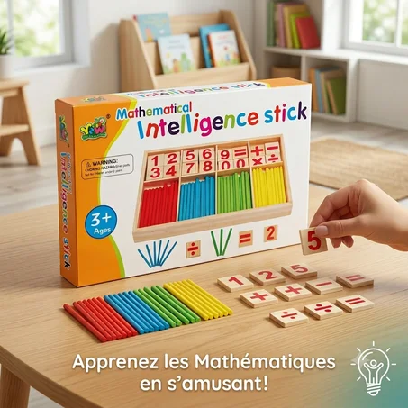 Pack Éveil Mathématique : Apprendre en s’amusant ! (Coffret en Bois)