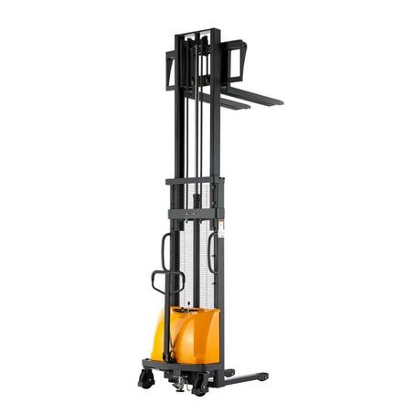 Semi-Electric Power Lift Fixed Stacker 3300lbs 118"Lifting
