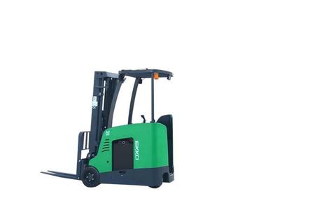 EK18RF-Li Stand-up Rider Forklift, 4000 lb Cap., 216″ Lift Ht.