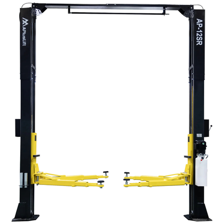 APlusLift 12,000LB 2-Post Overhead Single Release Direct Drive Car Lift with 3 Year Warranty - AP-12SR