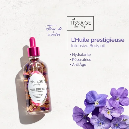 L’Huile prestigieuse/fleur de violette-jasmin -rose-cannelle