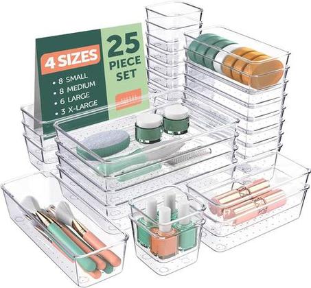 LOT DE 25 ORGANISATEURS EN ACRYLIQUE TRANSPARENT
