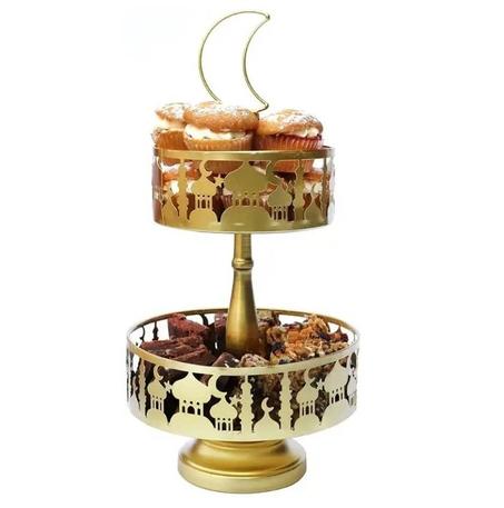 PLATEAU EN MÉTAL À DOUBLE NIVEAU