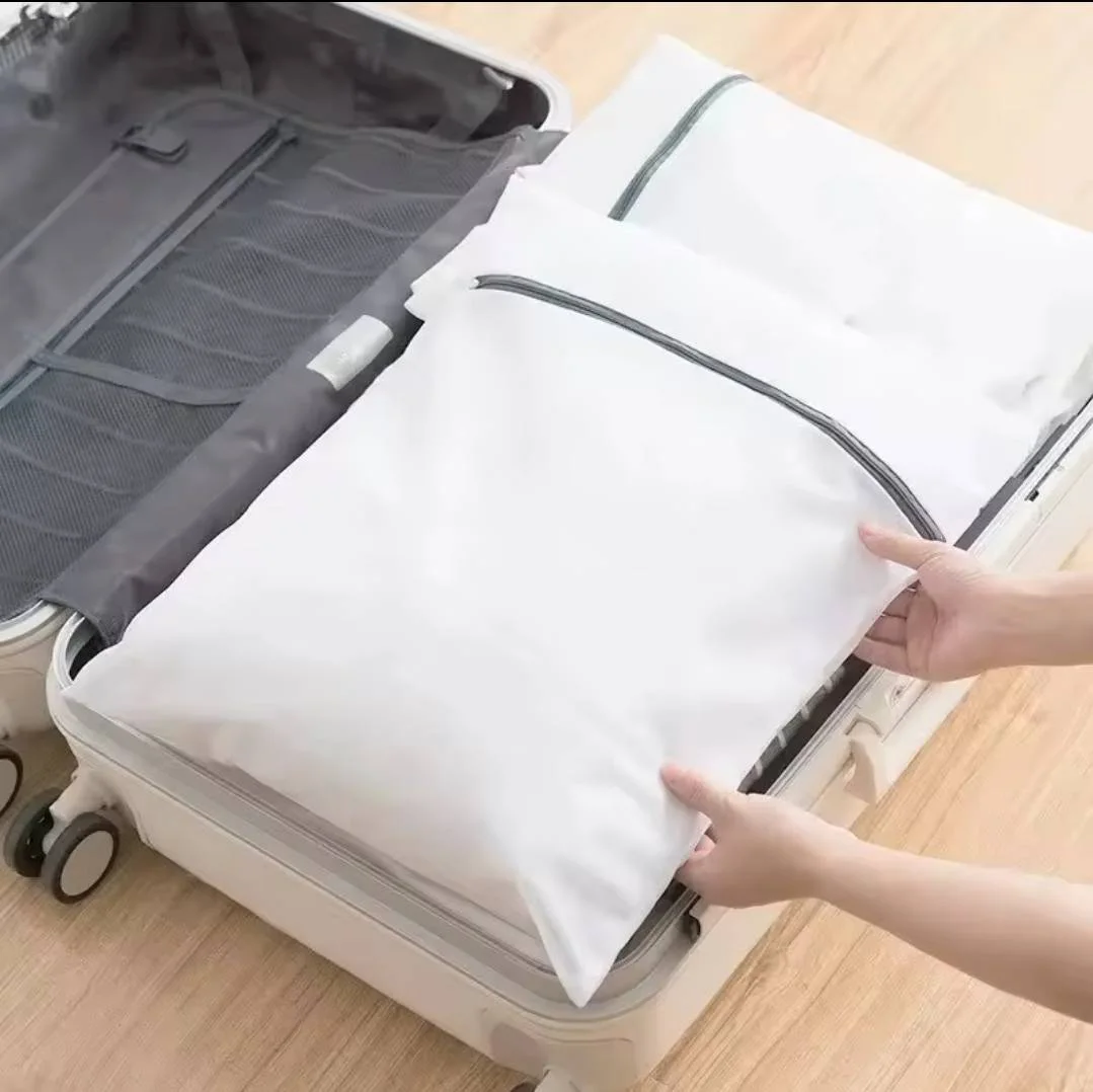 Sac à Dos Panier à Linge Robuste Avec Poche Filet - Noir - Polyester - Neuf Avec étiquettes