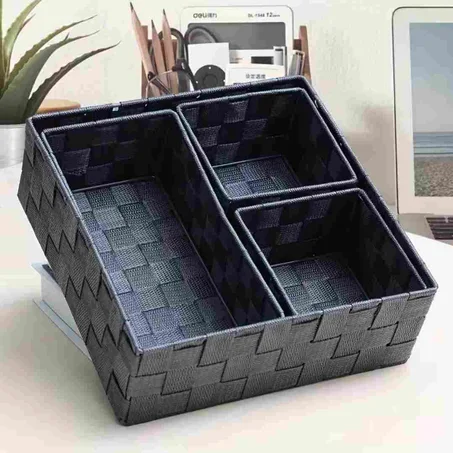 4-BOITES DE RANGEMENT TRESSÉES