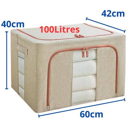 SAC DE RANGEMENT PLIABLE  AVEC CADRE EN ACIER