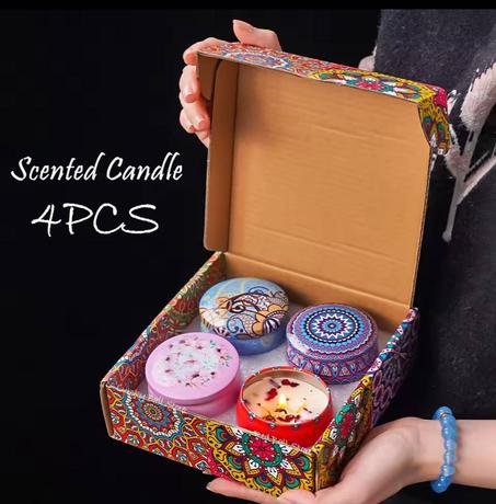 COFFRET DE 4 BOUGIES PARFUMÉES