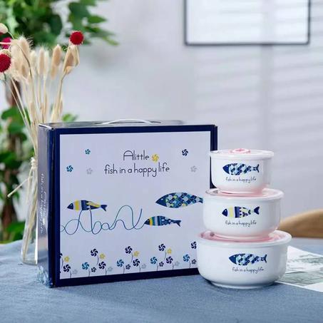 SET DE 3 BOITES EN CÉRAMIQUE