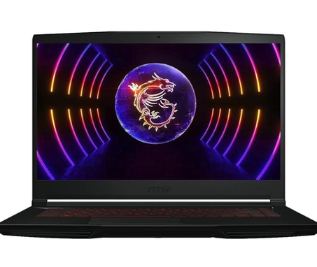 لاب توب GF63 رفيع للألعاب من ام اس اي، كور i7 12650H - 16 جيجا- ووسيط تخزين ذو حالة ثابتة 512 جيجا- شاشة 15.6 بوصة FHD IPS 144 هرتز- جيفورس ار تي اكس 3050 4 جيجا- ويندوز 11 هوم- أسود