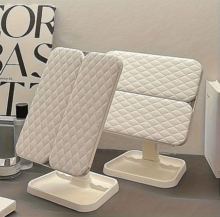 Miroir de Maquillage à Trois Volets avec Lumières LED