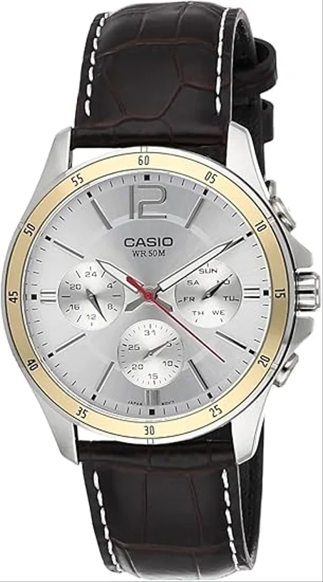 Casio Men's Stainless Steel Analog Watch 4.4 4.4
