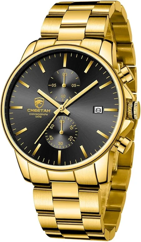 GOLDEN HOUR Fashion Business Mens Watches with Stainless Steel Waterproof Chronograph Quartz Watch for Men, Auto Date 4.5 4.5 out of 5 stars   (13,272)